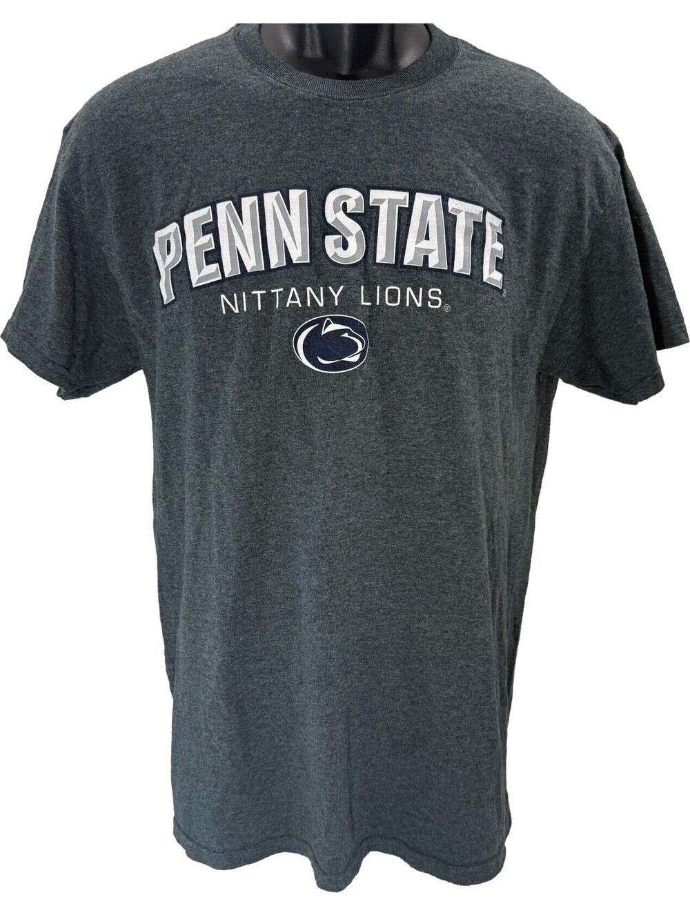 Penn State Nittany Lions Men's Medium Gray Short Sleeved T Shirt Gildan DryBlend